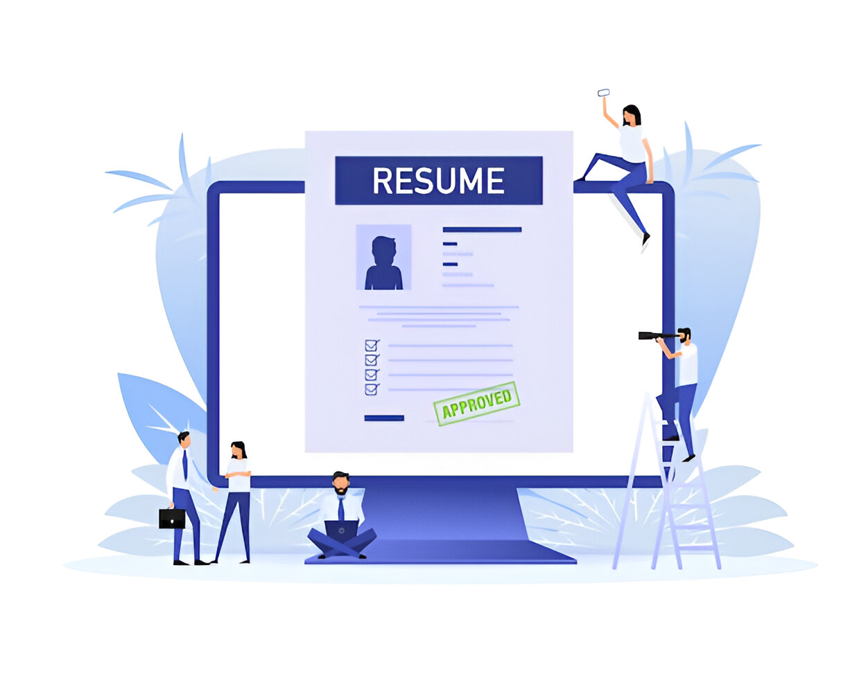 Professional working on laptop